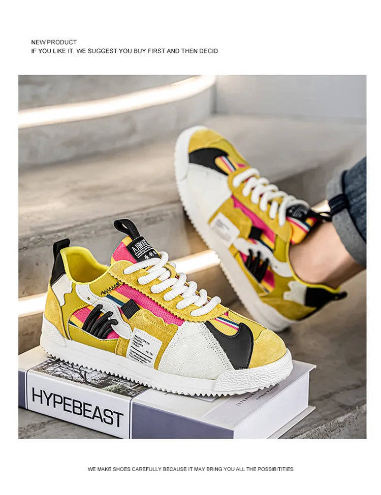 Large Size Men's White Sneakers Autumn Comfortable Non Slip Running Shoes Luxury Soft Sole Fashion Lace Up Outdoor Casual Shoes
