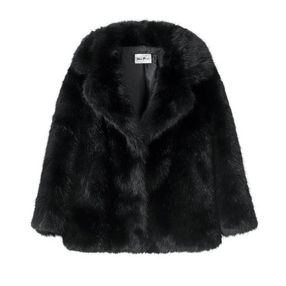 Neo Mint Women Winter 2024 High Quality Luxury Faux Fur Coat Thicken Warm Overcoat Outerwear Hot Girls Solid Long Fox Fur Jacket