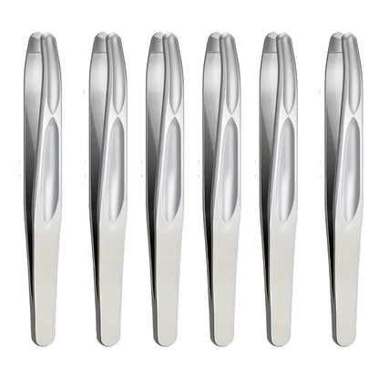 Stainless Steel Round Head Tweezers Eyebrow Tweezers Hair Removal Tweezers Suitable for Men and Woman Gifts
