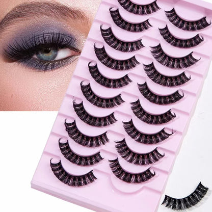 Fashion Russian Strip Lashes 2/5/10 Pairs 3D Mink Lashes Natural Eyelashes Dramatic False Eyelashes Wholesale Eyelash Extension