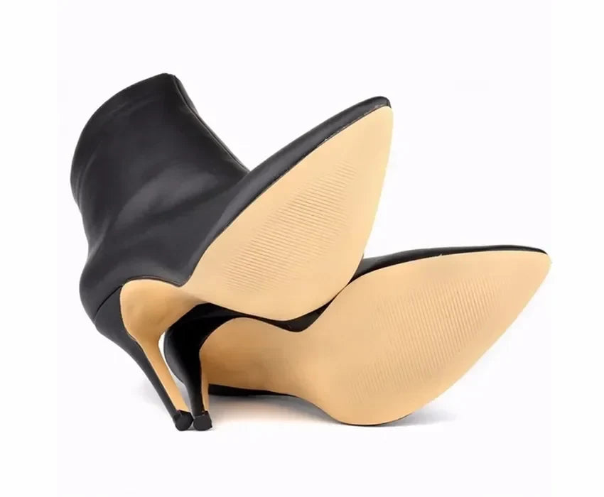 Women Short Boots Pumps Sexy Pointed Toe Side Zipper Super High Heels Stiletto 2026 Female Party Ankle Boot Shoes Botas De Mujer