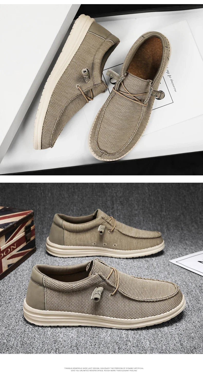 Plus Big Size 50 Dude Canvas Shoes Men Casual Slip on Shoes Alpargatas Hombre Moccasins Mocassin Homme Lightweight Breathable
