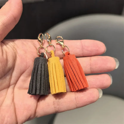 1Pcs Autumn Winter Maillard Tassel Pendant Shoe Charms Leather Flower Shoelace Buckle Sports Shoe Decoration Accessory Buckle