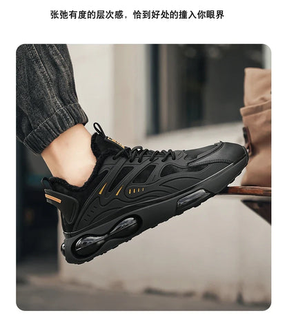 Couples casual sports shoes autumn winter warm plush cotton shoes Men Women fashion outdoor soft sole light racing running shoes