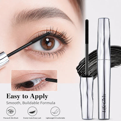 Life girls Waterproof Eyelash Primer Mascara, Lengthening Curling Lash Base, Smudge-Proof Long Lasting Black Brown Eye Makeup