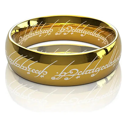 6MM Stainless Steel Laser Engraving Exquisite Couples Wedding Rings, Men And Women Fashion Movie Jewelry Gifts Wholesale