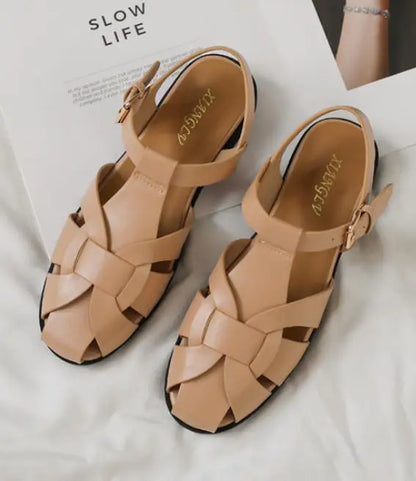 ZAROY Women Sandals Summer 2026 Newest Female Shoes Elegant Office Ladies Sandals Casual Soft Beach Flat Sandalias Roman Zapatos