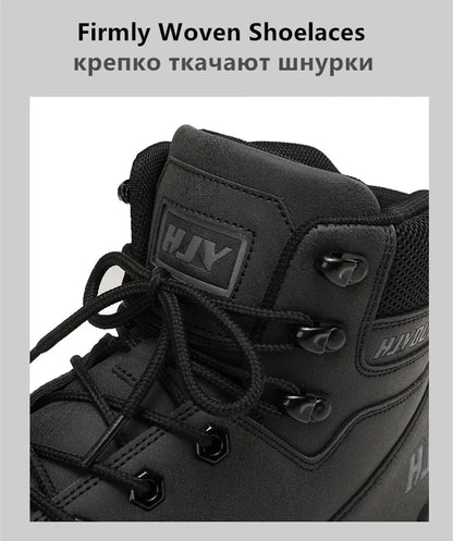 New Men's Boots Fashion Outdoor Boots Breathable Hiking Boots Autumn Shoes Sneakers Lightweight Non-slip Men Desert Ankle Boots