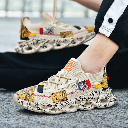 Men's Casual Sneakers Breathable Luxury Trainer Race Shoes Fashion Loafers Running Shoes for Male