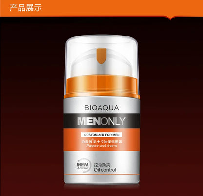BIOAQUA Men Deep Hydrating Face Cream Moisturizing Oil-control Anti Wrinkle Essence Face Cream Facial Cream Skin Care