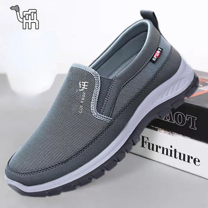 2026 Men Casual Shoes Breathable Soft Bottom Sneakers Men Non-Slip Walking Shoes Comfortable Slip-On Men Loafers Tenis Masculino