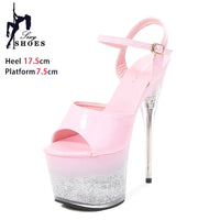 7Inch Runway Style Thin High Heels Europe And America Women Platform Sandals 2025 New Summer Night Club Shoes For Woman Big Size