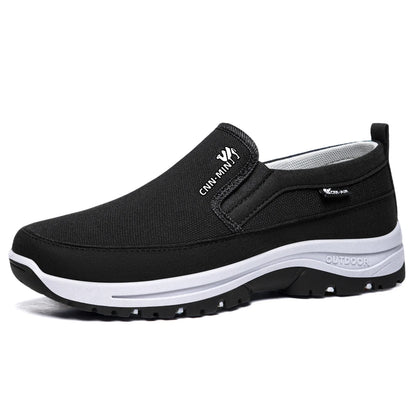 2026 Men Casual Shoes Breathable Soft Bottom Sneakers Men Non-Slip Walking Shoes Comfortable Slip-On Men Loafers Tenis Masculino