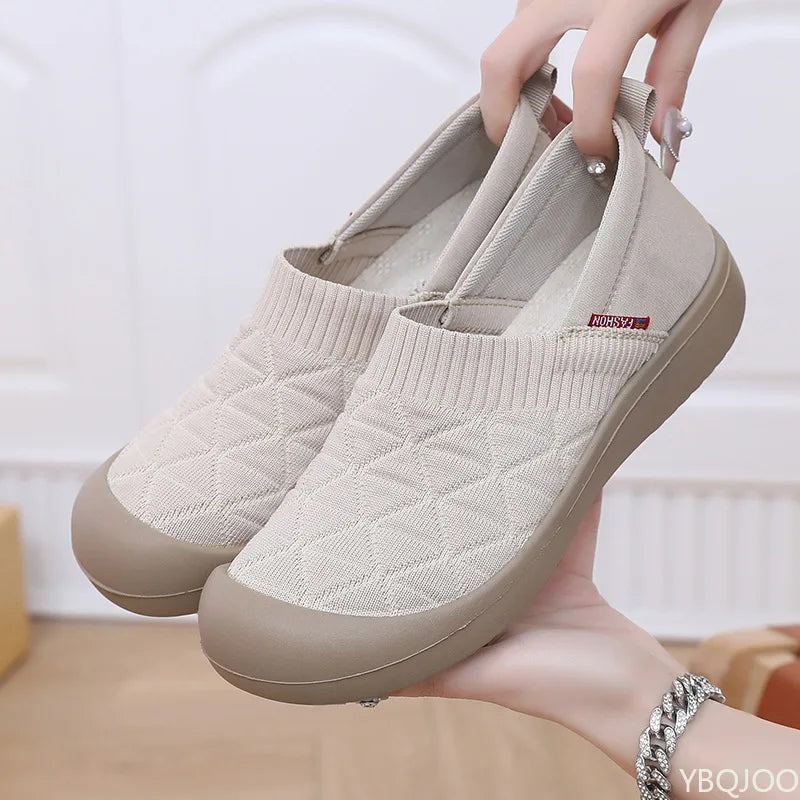 Spring and Autumn Fashion New Lightweight and Comfortable Women's Single Shoes with Soft Surface One Step Stepping Women's Shoes