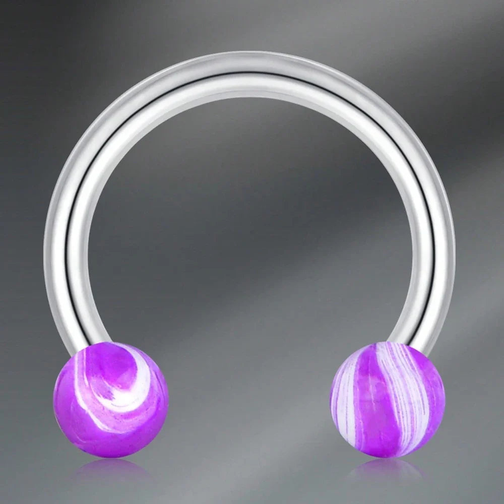 1pc Stainless Steel Nose Septum Clicker 20G 16G Flower Cubic Zirconia Decorated Piercing Nose Ring, Suitable For Daily Wear
