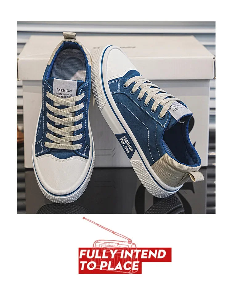 2026 New Summer Men's Breathable Versatile Skateboarding Shoes Men's Soft Bottom Casual Sports Trend Fashion Canvas Shoes 48size
