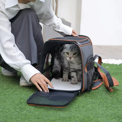 Dog Pet Carrier Bag Anti-Collapse Design Multiple Storage Pockets Cat Travel Handbag for Medium Cats, Puppy, Rabbits and Other S