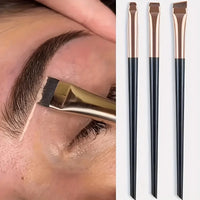 3pcs Professional Makeup Brush - Precision Eyebrow, Eyeliner, Powder Application - with Nylon Bristles - for Natural Definition