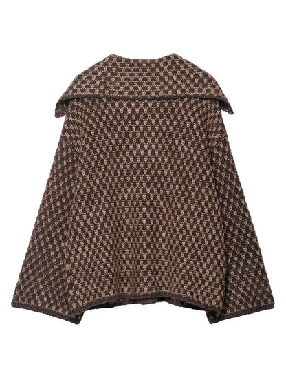 HH 2026 Spring Jacket For Women Loose Casual Knitted Cardigans Lapel Single Breasted Long Sleeve Sweater Coat High Street Tops