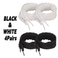 1/4Pairs Fancy Lace 3CM Wide Flat Shoelaces Sneakers Women Casual Shoes Black White Fashion Shoe Strings Replacement Accessories