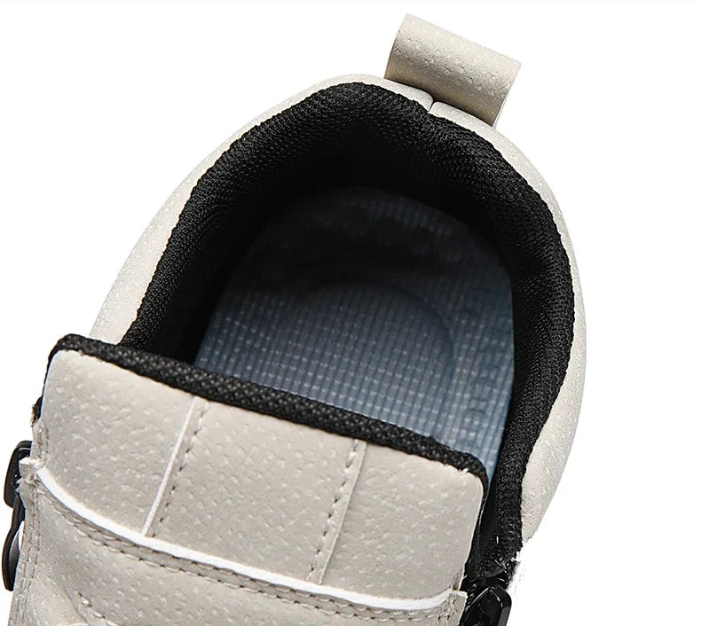 Men's Casual Shoes Side Zipper Short Boots Versatile Flats Bottom Trbottomyy Fashion Pu Leather Men's Shoes Spring Suitable for Outdoor Sports
