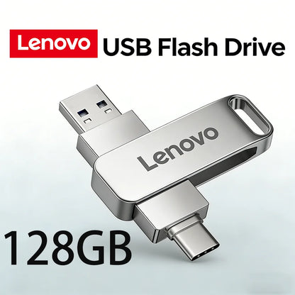 Lenovo USB3.2 USB Flash Drive 512GB OTG Pen Drive High Speed Type-C Flash Disk Real Capacity Metal Pendrive For Phone Computer