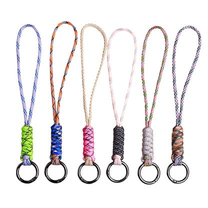 Outdoor Paracord Lanyard Survival Keychain for Men Women Handwoven Backpack Car Keyring Camping Hiking EDC Jewelry Accessories