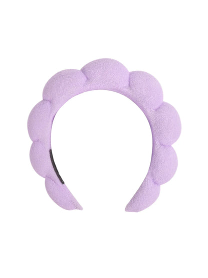 1/3Pcs Fashion Microfiber Washing Wristbands Scrunchies Puffy Headband Spa Bubble Headband for Washing Face Makeup Shower Skincare