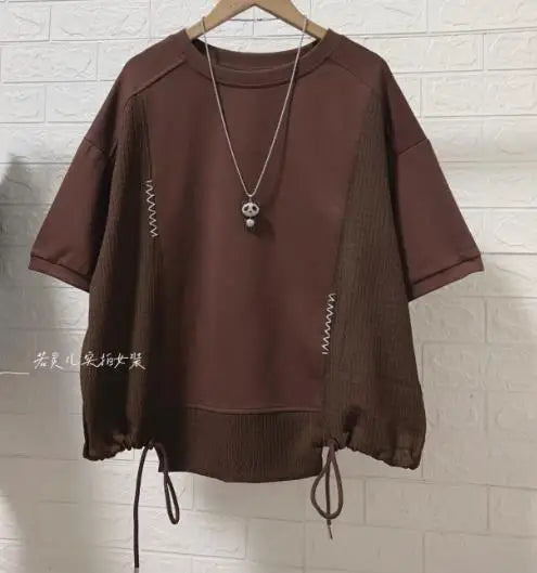 White Hoodie Women Long Sleeve Drawstring Casual Sweatshirts
