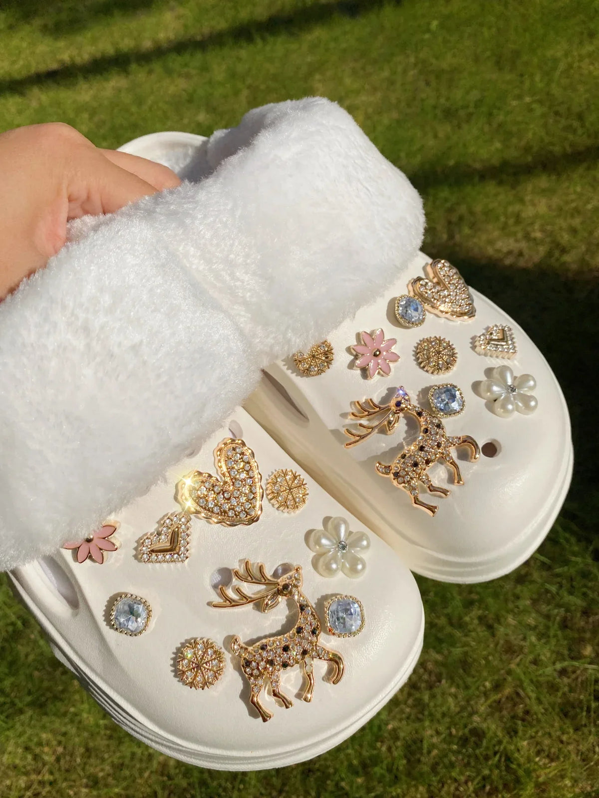 26pcs Hole Shoes Accessories, Including Detachable Star, Flower, Bear Design Shoe Charms, Suitable For Sandals & Beach Shoes & H
