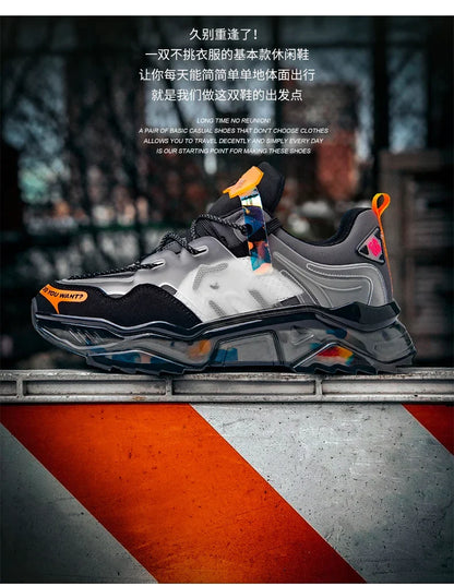 Luxury Men's Breathable Running Sneakers Casual Trainer Fashion Loafers Race Tenis Shoes for Male
