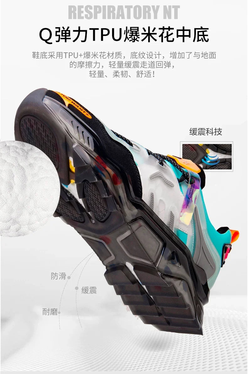 Luxury Men's Breathable Running Sneakers Casual Trainer Fashion Loafers Race Tenis Shoes for Male