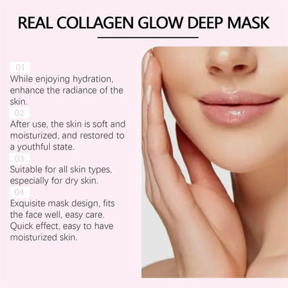 Overnight Collagen Mask Salmon DNA PDRN Face Mask For Glass Glow Skin Elasticity Hydrating Firming Smooth korean Skincare