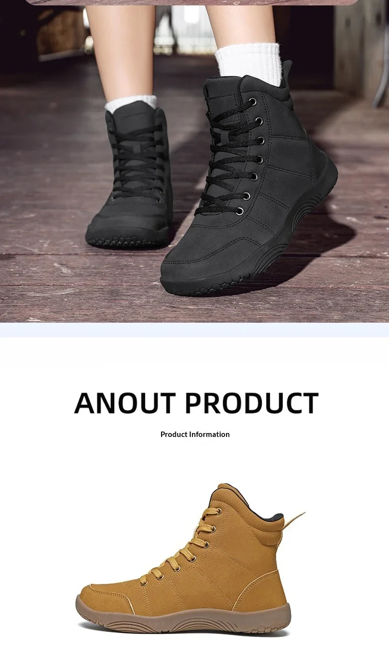 2026 New Unisex Sports Shoes Lightweight And Non Slip Walking Shoes Comfortable High Top Solid Color High-Quality Hiking Shoes
