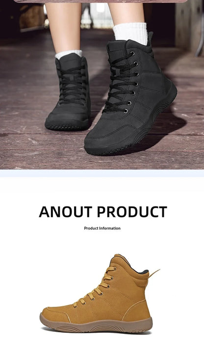 2026 New Unisex Sports Shoes Lightweight And Non Slip Walking Shoes Comfortable High Top Solid Color High-Quality Hiking Shoes