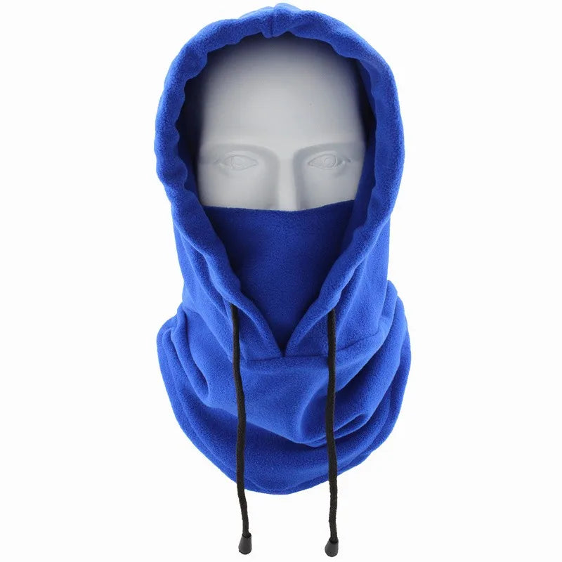 Thermal Fleece Balaclava Hat Hooded Neck Warmer Cycling Face Mask Outdoor Winter Skiing Sport Face Mask Men Cycling Masked Caps