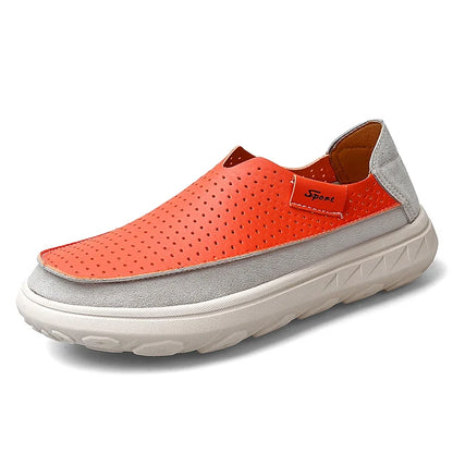 2026 New Men's Casual Shoes Fashion Comfortable Men's Shoes High Quality Leather Men Driving Shoes Handmade Flat Shoes Size 46