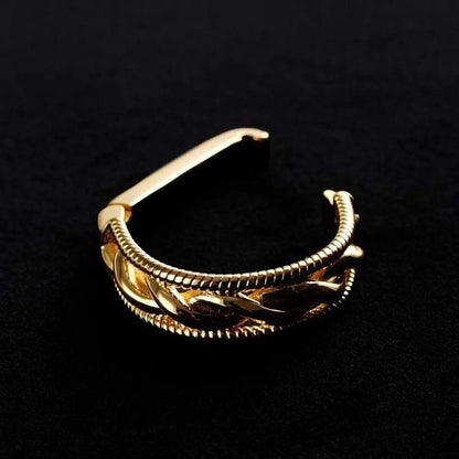 Creative Alloy D-shaped Tie Buckle Cuff Links Shirt Tie Pin Twists Tie Clip Accessories for Suit Mini Tie Knot Fixation Wedding
