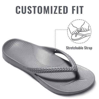 CRACOMIN New Women's Flip Flops Orthopedic Slippers With Arch Support Unisex House Sandals Summer Outdoor Non-slip Beach Slides