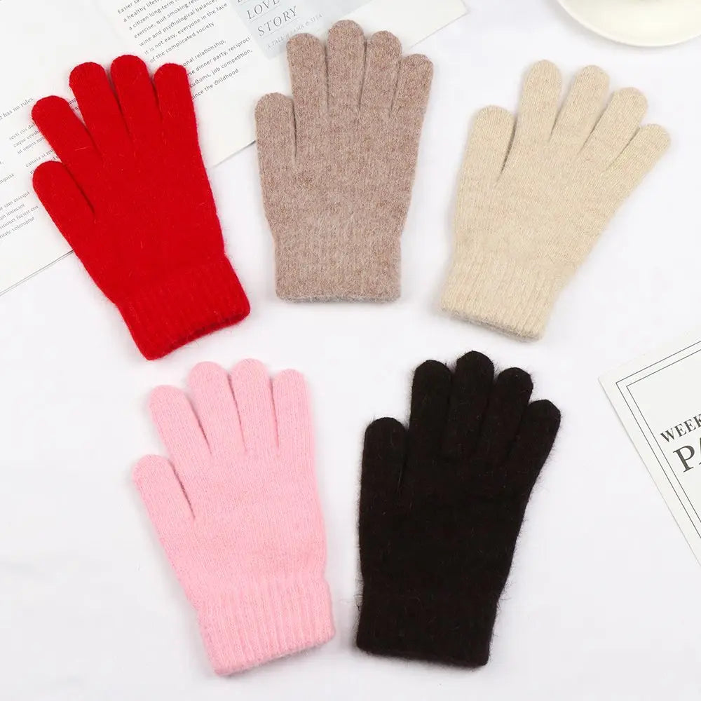 Fashion Elastic Outdoor Warm Thick Winter Gloves Mittens Full Finger Gloves
