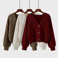 Autumn Winter Fashion Cardigan Sweater Women Knitted Coats Female Solid Long Sleeve Casual Knit Jacket Cardigans Tops Knitwear