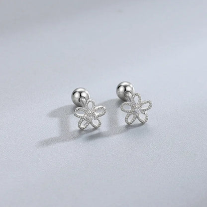 New Fashion Heart Stud Earrings for Women Hypoallergenic Screw Cartilage Helix Earring Girls Piercing Accessories Jewelry Gifts