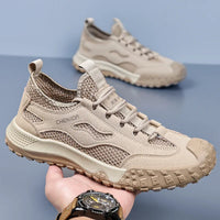 Oulylan Men's Summer Breathable Hollow Mesh Wading Shoes 2026 Outdoor Hiking Climbing Non-Slip Sport Sneakers Size 39-44