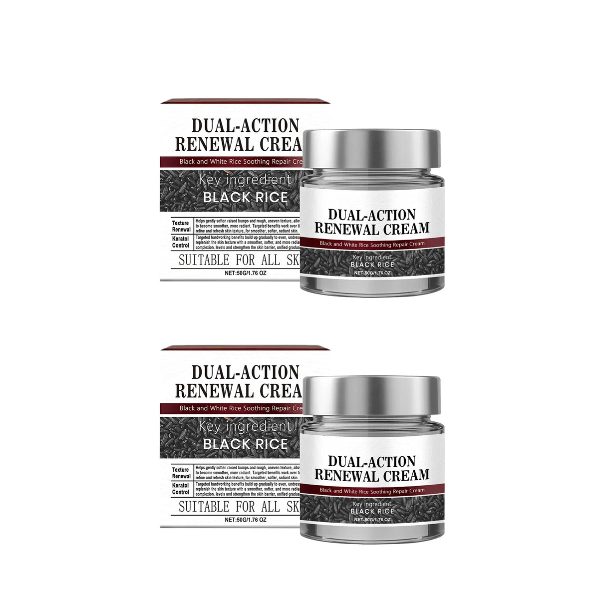 Black Rice Cream Hydrating Tighten Lifting Brightning Repairing Improve Elasticity Prevent Sagging Smoothing Glowing Moisturizer