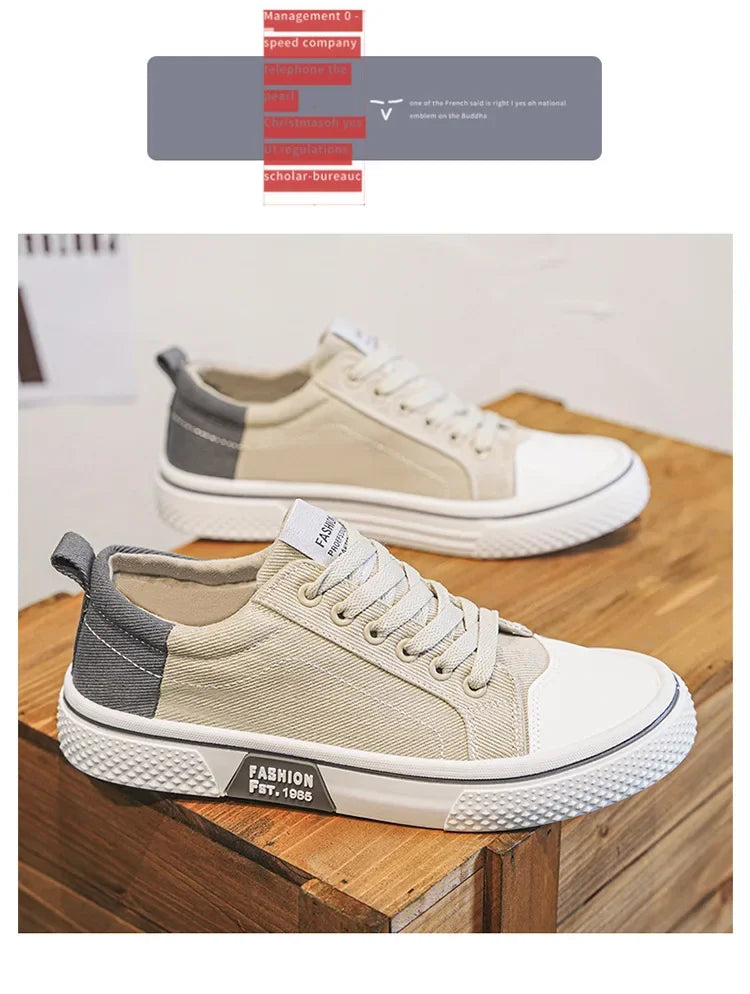 2026 New Summer Men's Breathable Versatile Skateboarding Shoes Men's Soft Bottom Casual Sports Trend Fashion Canvas Shoes 48size