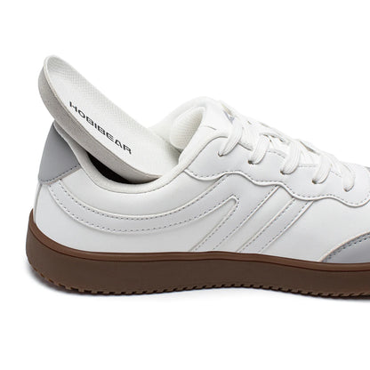 HOBIBEAR Unisex Wide Toe Shoes Artificial Leather Sneakers Casual Lace Up Retro Fashion Shoes for Women Men