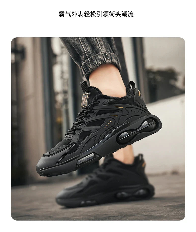 Couples casual sports shoes autumn winter warm plush cotton shoes Men Women fashion outdoor soft sole light racing running shoes
