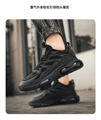 Couples casual sports shoes autumn winter warm plush cotton shoes Men Women fashion outdoor soft sole light racing running shoes