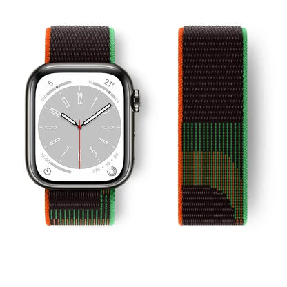 Nylon Sport loop Strap For Apple Watch Band 44mm 42/40mm 45mm  38/41mm pride Bracelet iwatch Ultra2 49mm Series 9 8 se 7 6 5 4 3