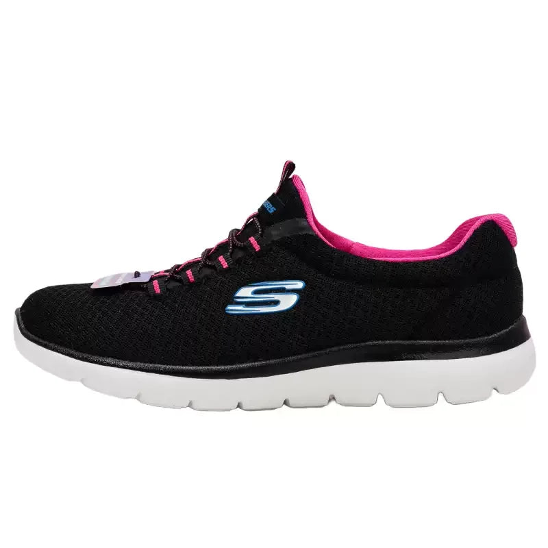 Skechers Women's Spring Shoes, Breathable Mesh Athletic Sneakers, Lightweight Running Shoes with Soft Soles 12980-GYPK